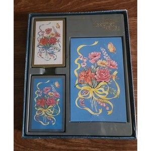 Vintage Congress Designer Series Playing Cards And Scorepad Sealed Floral